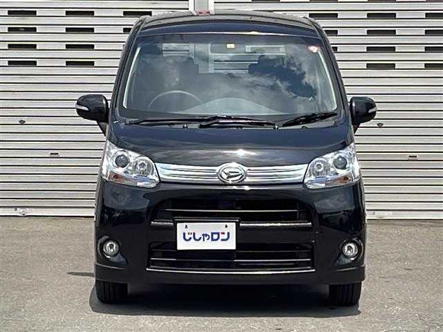 ダイハツ ムーヴ カスタム X 道央・札幌 2012(平24)年 8.4万km ブラックマイカメタリック 4WD/ETC/社外ナビ(AM/FM/TV/CD/DVD)/エコドライブモード/アイドリングストップ/スマートキー