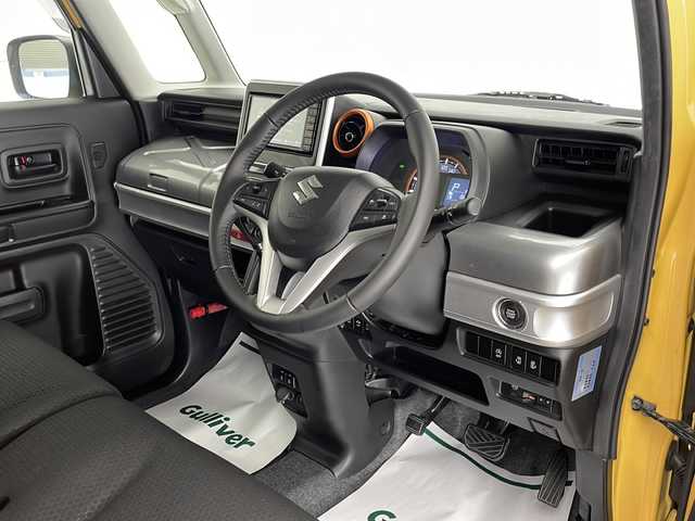 スズキ スペーシア ギア HYBRID XZ 宮崎県 2020(令2)年 4.8万km アクティブイエロー/ガンメタリック2トーン 禁煙車/全方位モニター/純正7インチナビ/（CD・DVD/SD/MSV/BT/USB/フルセグ）/純正ビルトインETC/純正ドライブレコーダー/両側パワースライドドア/スズキセーフティサポート/・衝突被害軽減ブレーキ/・アダプティブクルーズコントロール/・誤発進抑制機能（前後）/・車線逸脱警報/・先行車発進お知らせ/・オートハイビーム/ヘッドアップディスプレイ/LEDヘッドライト/LEDフォグランプ/シートヒーター（前席）/充電用USBポート/リアサーキュレーター/リアサンシェード/純正ドアバイザー