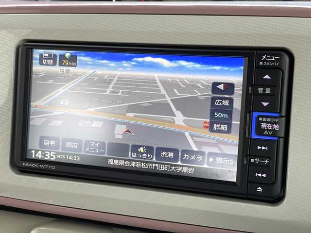 ダイハツ ムーヴ キャンバス G ホワイトアクセント VS SAⅢ 福島県 2021(令3)年 3.9万km ブルーミングピンクメタリック 純正７型ナビ（フルセグTV/AM/FM/CD/BT）　全方位Ｃ　両側パワスラ　ドラレコ　Ｄ席シートヒーター　ヒーターミラー　ＬＥＤヘッドライト　フォグ　純正フロアマット　純正ドアバイザー　プッシュスタート　スマートキー　スペアキー　ステアリングスイッチ　電格ミラー　ワンオーナー　14インチサマータイヤ付SW