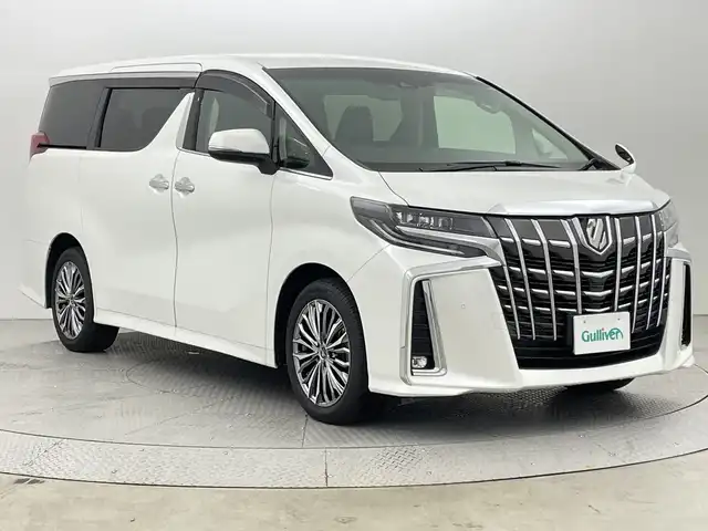 トヨタ アルファード S Cパッケージ 新潟県 2018(平30)年 1.9万km ホワイトパールクリスタルシャイン 4WD/トヨタセーフティセンス/ワンオーナー/禁煙車/純正SDナビ/(AM/FM/CD/SD/フルセグ/Bluetooth)/バックモニター/前方ドライブレコーダー/両側パワースライドドア/パワーバックドア/レーダークルーズコントロール/LEDオートライト/レザーシート/前席パワーシート/前席エアシート/シートヒーター/運転席メモリシート/純正18インチアルミホイール/純正アルミホイール付冬タイヤ積込/(235/50/R18/7mm)/AC100V充電/アイドリングストップ/電動パーキングブレーキ/LEDオートライト/ステアリングヒーター/ステアリングリモコン/リアサンシェード/スマートキー/ETC