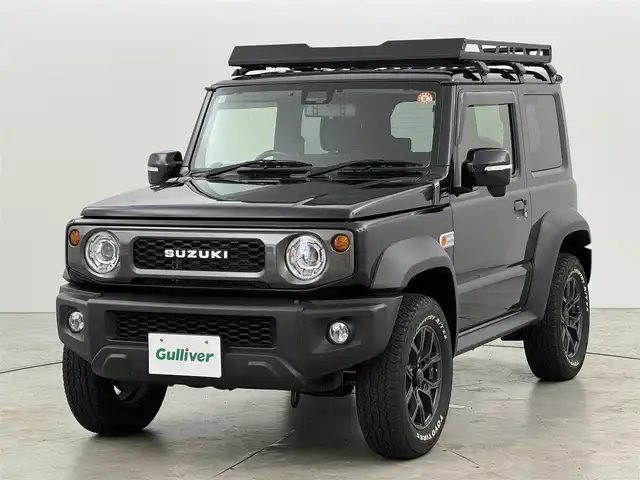 スズキ ジムニー シエラ JC 福岡県 2021(令3)年 3.1万km ブルーイッシュブラックパール3 純正ナビ　/デュアルセンサーブレーキ　/レーンキープ　/クルーズコントロール/ダウンヒルアシスト　/シートヒーター　/デジタルインナーミラー型前後ドラレコ　/ＥＴＣ　/ルーフキャリア　/スタッドレスタイヤ４本積込有　/ＬＥＤライト