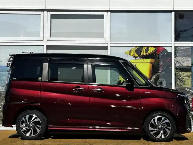 スズキ ソリオ バンディット HV MV 道北・旭川 2021(令3)年 3.4万km メロウディープレッドパール/ブラック 純正10インチナビ/全方位カメラ/フルセグTV/両側パワースライドドア/ヘッドアップディスプレイ/LEDヘッドライト/オートライト/プッシュスタート/スマートキー/ドライブレコーダー/ETC