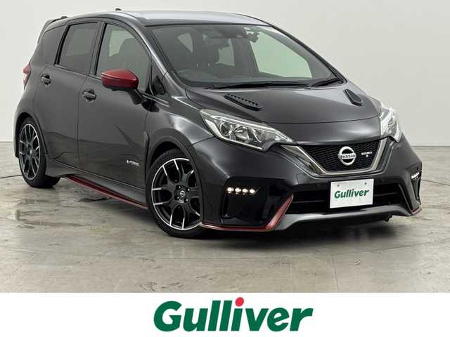 日産 ノート e－パワーニスモ S 福岡県 2019(令1)年 4.4万km 黒 ＮＩＳＵＭＯエアロ　/ＡＬＰＩＮＥ９型ナビ　/全方位カメラ　/エマージェンシーブレーキ　/レーンキープ　/コーナーセンサー　/車両接近通報装置　/レーダークルコン　/デジタルルームミラー　/ＥＴＣ　/ドラレコ　/ＬＥＤ