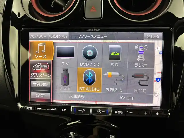 日産 ノート e－パワーニスモ S 福岡県 2019(令1)年 4.4万km 黒 ＮＩＳＵＭＯエアロ　/ＡＬＰＩＮＥ９型ナビ　/全方位カメラ　/エマージェンシーブレーキ　/レーンキープ　/コーナーセンサー　/車両接近通報装置　/レーダークルコン　/デジタルルームミラー　/ＥＴＣ　/ドラレコ　/ＬＥＤ