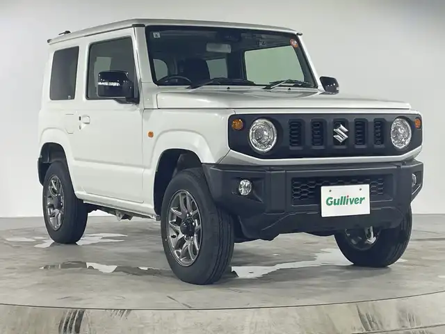 スズキ ジムニー XC 福岡県 2022(令4)年 2.5万km ピュアホワイトP 社外7型ナビ（AMFM/BT/iPod）/D/Nシートヒーター　/レーンキープアシスト　/アイドリングストップ　/ビルトインETC　/デュアルセンサーブレーキサポート　/横滑り防止装置　/衝突被害軽減システム　/クルーズコントロール