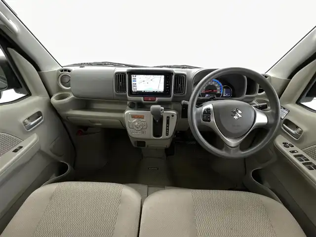 スズキ エブリィ ワゴン PZターボ 福井県 2021(令3)年 4.2万km ブルーイッシュブラックパール3 純正ＳＤナビ　型式：ＣＮ－ＲＺ７６５Ｗ/（ＦＭ／ＡＭ／ＢＴ／ＣＤ／ＤＶＤ／ＳＤ）/４ＷＤ/ターボ車/シートヒーター　/片側パワースライドドア　/フルセグＴＶ /純正アルミホイール /純正フロアマット /社外ドラレコ