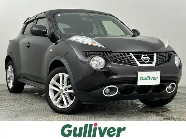 日産 ジューク 16GT FOUR タイプV 道央・札幌 2014(平26)年 6.3万km ナイトベールパープル ・パートタイム4WD/・リアスポーラー純正エアロ/・純正SDナビ（MM115D-W）/CD/iPod/AUX/BT/フルセグ/・バックカメラ/・横滑り防止装置/・キー連動格納ドアミラー/・スポーツ、エコドライブモード切替/・キセノンライト/・オートライト/・フォグランプ/・スマートキー/・純正フロアマット/・純正17インチAW/・ドアバイザー