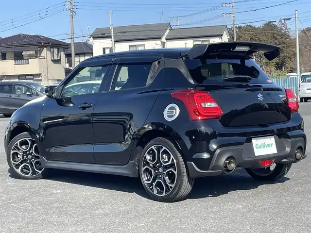 スズキ スイフト スポーツ 千葉県 2019(令1)年 1.3万km スーパーブラックパール ワンオーナー/HKSフラッシュエディター/HKSエアクリーナー＆ブローオフバルブ/モンスターカーボンウイング/モンスターマフラー/モンスターLSD/オイルキャッチタンク/純正8型SDナビ/フルセグTV（CN-RZ843）/前後ドラレコ/純正ビルトインETC/レーダークルーズコントロール/衝突軽減ブレーキ/レーンキープアシスト