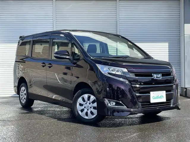 トヨタ ノア X 福島県 2021(令3)年 2.5万km ボルドーマイカメタリック ワンオーナー/4WD/社外メモリーナビ/CD/DVD/SD/BT/フルセグTV/Toyota Safety Sense/片側パワースライドドア/クルーズコントロール/クリアランスソナー/アイドリングストップ/ステアリングリモコン/バックカメラ/オートハイビーム/LEDヘッドライト/フォグライト/ビルトインETC/ドライブレコーダー/USB充電ポート/純正ドアバイザー/純正フロアマット/キーレス