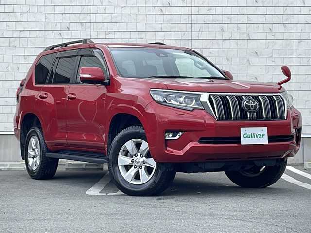 トヨタ ランドクルーザー プラド TX Lパッケージ 山形県 2020(令2)年 1.6万km レッドマイカメタリック 4WD/アルパイン9型ナビ(BT/CD/DVD)/フルセグTV/バックカメラ/ビルトインETC/アルパインドライブレコーダー/アルパイン10型リアビジョン/レーダークルーズコントロール/クリアランスソナー/セーフティセンス/・プリクラッシュセーフティシステム/・レーンディパーチャーアラート/・オートマチックハイビーム/LEDヘッドランプ/本革巻きステアリング/ステアリングスイッチ/ブラック革シート/前席パワーシート/快適温熱シート/純正17インチアルミホイール/スマートエントリー/スタートシステム/禁煙車