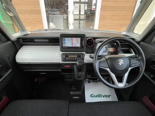 スズキ スペーシア HYBRID G 宮崎県 2020(令2)年 3.9万km シフォンアイボリーM 社外メモリナビ/フルセグテレビ/バックカメラ/衝突被害軽減システム/レーンキープ/横滑り防止装置/アイドリングストップ/ウィンカーミラー/プッシュスタート/ETC/フロアマット
