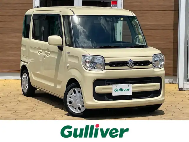 スズキ スペーシア HYBRID G 宮崎県 2020(令2)年 3.9万km シフォンアイボリーM 社外メモリナビ/フルセグテレビ/バックカメラ/衝突被害軽減システム/レーンキープ/横滑り防止装置/アイドリングストップ/ウィンカーミラー/プッシュスタート/ETC/フロアマット
