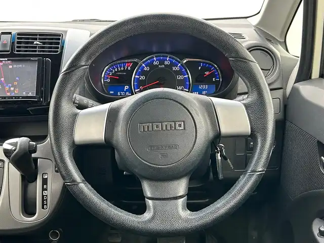 スバル ステラ カスタム RS スマートアシスト 岩手県 2014(平26)年 6.7万km パールホワイトⅢ スマートアシスト/社外メモリナビ/　　CD/フルセグTV/LEDオートライト/フォグランプ/純正15インチアルミホイール/スマートキー/ETC