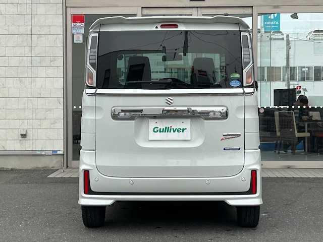 スズキ スペーシア カスタム HYBRID XS ターボ 青森県 2020(令2)年 5.1万km ピュアホワイトP ワンオーナー/turbo/4WD/AV一体型ナビゲーション（BlueTooth/フルセグ）/両側パワースライドドア/LEDヘッドライト/フォグランプ/ハーフレザーシート/前席シートヒーター/スリムサーキュレーター/ヘッドアップディスプレイ/後部コーナーセンサー/スペアキー/保証書/取扱説明書/ナビ説明書