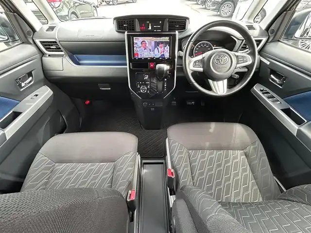 トヨタ ルーミー カスタムG－T 静岡県 2019(令1)年 4.4万km パール エンジンスタートボタン/パワーステアリング/パワーウィンドウ/アイドリングストップ/スマートキー/オートエアコン/クルーズコントロール/SDナビ（CD.DVD)/Bluetooth/SDミュージックサーバー/TV（フルセグ）/ETC/ウォークスルー/純正フロアマット/シートヒーター/両側パワースライドドア/エアロパーツ（モデリスタ）/純正アルミホイール/ABS/横滑り防止装置/コーナーセンサー前後/レーンキープアシスト/オートライト/オートマチックハイビーム/LEDライト/Wエアバッグ/衝突軽減システム