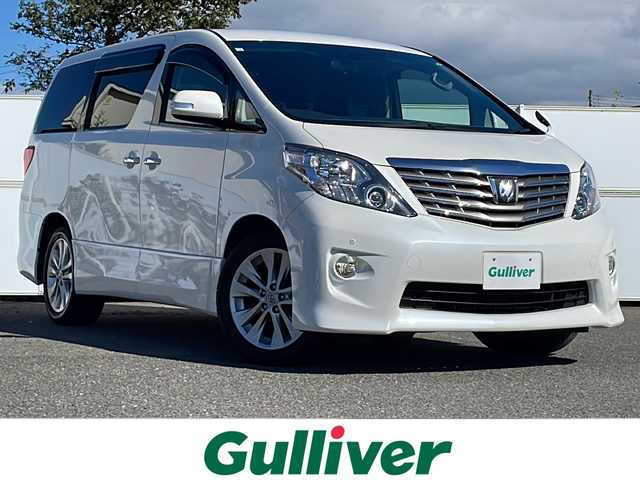 トヨタ アルファード 350S Cパッケージ 岩手県 2010(平22)年 4.8万km ホワイトパールクリスタルシャイン 寒冷地仕様 ワンオーナー フリップダウン 電動リアゲート ナビ バックC フルセグ Bluetooth 両側電動スライド メモリ付電動シート クルコン オットマン ワイパーデアイサー オートHIDライト 積込冬タイヤ付AW