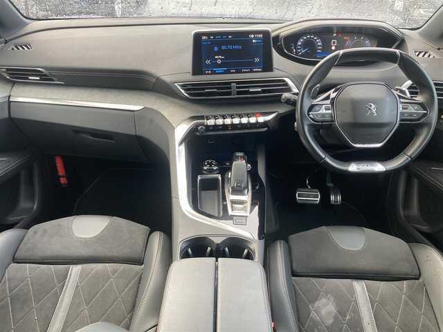 プジョー ３００８ GT ブルー HDi 熊本県 2020(令2)年 4.5万km マグネティックブルー ・スマートキー/・プッシュスタート/・パノラマサンルーフ/・アクティブセーフティブレーキ/・疲労検知/・ディレクショナルヘッドライト/・パーキングアシスト/・インテリジェントハイビーム/・レーンキープアシスト/・パーキングセンサー/・ブラインドスポットモニター/・クルーズコントロール/・ハーフレザーシート/・D席パワーシート/・前席シートヒーター /・純正ディスプレイオーディオ/　【Bluetooth・USB・AppleCarPlay・AndroidAuto】/・バックカメラ/・左サイドカメラ/・ETC/・ドライブレコーダー(前方録画)/・パアーバックドア/・LEDヘッドランプ/・LEDフォグランプ/・純正マット