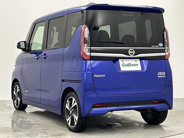 日産 ルークス HWS Gターボ プロパイロットED 大阪府 2020(令2)年 2.8万km アトランティックブルー エンジンスタートボタン/ETC（社外）あり　/全方位カメラ/純正　9インチSDナビ/TV/CD/DVD/SD/Bluetooth接続可能/ハンズフリースライドドア/両側パワースライドドア/電動パーキング/リア送風　サーキュレーター/プロパイロット/エマージェンシーブレーキ/道路標識表示/速度標識表示/ドライブレコーダー/横滑り防止装置/盗難防止装置/コーナーセンサー（前後）/LEDヘッドライト/衝突被害軽減システム/純正アルミホイール/純正フロアマット