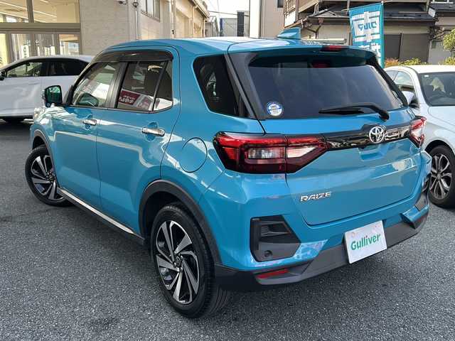 トヨタ ライズ Z 埼玉県 2020(令2)年 2.5万km ターコイズブルーマイカメタリック 全方位カメラ、バックカメラ/クリアランスソナー/衝突被害軽減システム/フルセグTV/CVT/オートエアコン/アイドリングストップ/前後ドライブレコーダー/スマートキー/運転席、助手席シートヒーター/コーナーセンサー/オートライト、オートマチックハイビーム/純正ナビ/ETC/クルーズコントロール（追従走行有）/純正LEDヘッドライト/DVD再生機能