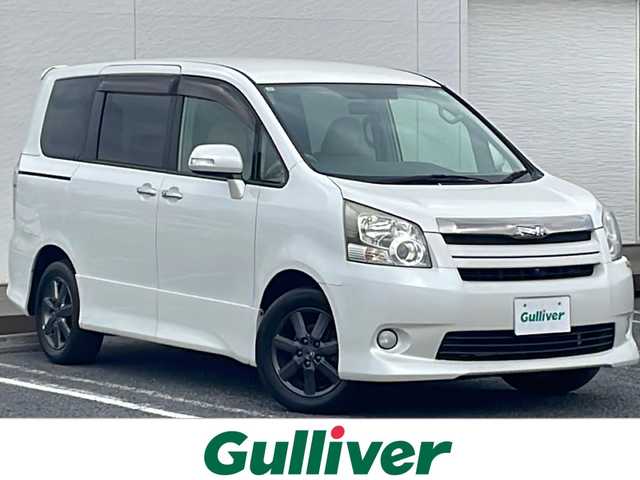 トヨタ ノア S Gエディション 千葉県 2009(平21)年 8.1万km ホワイトパールクリスタルシャイン ナビＮＨＤＴ－Ｗ５９　バックカメラ　両側パワースライドドア　ビルトインＥＴＣ　ウッド調コンビハンドル　ウッド調コンビシフト　スマートキー　プッシュスタート　１６インチＡＷ　横滑り防止　スペアキー