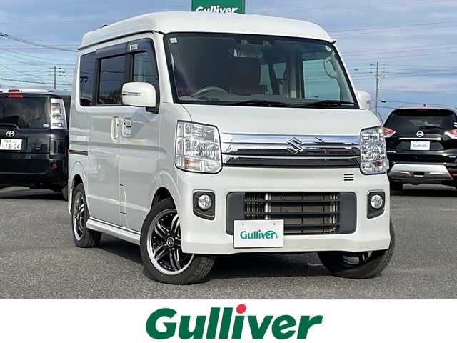 スズキ エブリィ ワゴン PZターボ スペシャル 道央・札幌 2019(令1)年 5.5万km パールホワイト ４WD/純正ナビ/AM/FM/BT/SD/CD/DVD/フルセグ/衝突被害軽減ブレーキ/横滑り防止装置/レーンキープアシスト/クリアランスソナー/両側パワースライドドア/D席シートヒーター/レザー調シートカバー/ステアリングリモコン/デジタルインナーミラー/プッシュスタート/スマートキー/キセノンヘッドライト/オートライト/オートマチックハイビーム/フォグランプ/電動格納ミラー/ヒーテッドドアミラー/ウィンカーミラー/純正フロアマット/ドアバイザー/スペアキー/純正エンジンスターター/社外AW付冬タイヤ積込/165/60/R14/2019年/山5mm