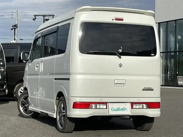 スズキ エブリィ ワゴン PZターボ スペシャル 道央・札幌 2019(令1)年 5.5万km パールホワイト ４WD/純正ナビ/AM/FM/BT/SD/CD/DVD/フルセグ/衝突被害軽減ブレーキ/横滑り防止装置/レーンキープアシスト/クリアランスソナー/両側パワースライドドア/D席シートヒーター/レザー調シートカバー/ステアリングリモコン/デジタルインナーミラー/プッシュスタート/スマートキー/キセノンヘッドライト/オートライト/オートマチックハイビーム/フォグランプ/電動格納ミラー/ヒーテッドドアミラー/ウィンカーミラー/純正フロアマット/ドアバイザー/スペアキー/純正エンジンスターター/社外AW付冬タイヤ積込/165/60/R14/2019年/山5mm