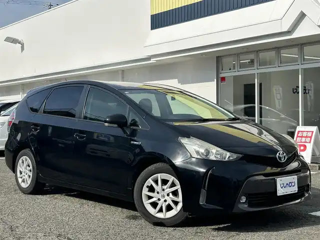 トヨタ プリウス α S 京都府 2015(平27)年 12.6万km アティチュードブラックマイカ (株)IDOMが運営する【じしゃロン伏見店】の自社ローン対象車両になります。こちらは現金ご利用時の価格です。自社ローンご希望の方は別途その旨お申付け下さい。/社外ナビ/ETC/DTV/BT/DVD/CD/プッシュスタート/ドアバイザー