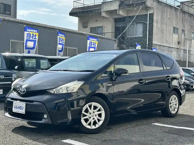 トヨタ プリウス α S 京都府 2015(平27)年 12.6万km アティチュードブラックマイカ (株)IDOMが運営する【じしゃロン伏見店】の自社ローン対象車両になります。こちらは現金ご利用時の価格です。自社ローンご希望の方は別途その旨お申付け下さい。/社外ナビ/ETC/DTV/BT/DVD/CD/プッシュスタート/ドアバイザー