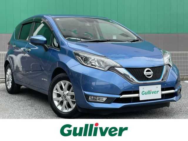 日産 ノート e－パワー メダリスト 千葉県 2019(令1)年 0.8万km シャイニングブルー 純正SDナビ/ (フルセグTV/CD/DVD/SD/AUX/Bluetooth)/アラウンドビューモニター/ドライブレコーダー (DRV-830)/ETC/クルーズコントロール/インテリジェントエマージェンシーブレーキ/インテリジェントルームミラー/前後コーナーセンサー/オートライト/LEDヘッドライト/フォグランプ/ウィンカー付き電動格納ミラー/ドアバイザー/プッシュエンジンスタート/スマートキー/純正フロアマット/純正15インチアルミホイール