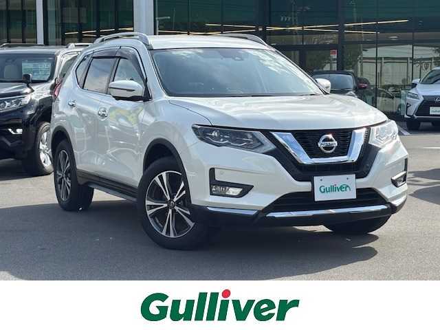 日産 エクストレイル 20Xi 長野県 2019(令1)年 6.8万km ブリリアントホワイトパール プロパイロット/純正10インチSDナビ/（MM519D-L）/FM・AM・DVD・CD・フルセグTV・Blu-ray/Bluetooth Audio/全方位・バックカメラ/純正ドライブレコーダー（DJ4-D）/純正18インチアルミホイール/ダウンヒルコントロール/前後コーナーセンサー/全席シートヒーター/衝突軽減ブレーキ/純正フロアマット/LEDヘッドライト/パワーバックドア/電動パーキング/プッシュスタート/オートホールド/ルーフレール/スマートキー/オートライト/スペア1本/ETC