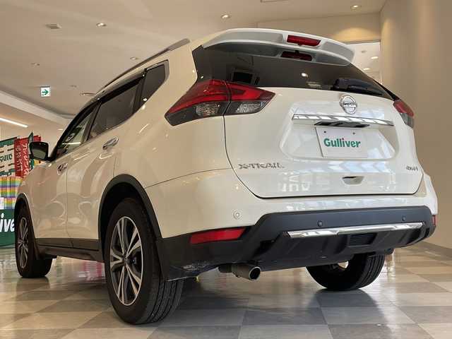 日産 エクストレイル 20Xi 福井県 2019(令1)年 6.8万km ブリリアントホワイトパール 純正９インチSDナビ/フルセグTV/アラウンドビューモニター/プロパイロット/ダウンヒルコントロール/前後コーナーセンサー/エマージェンシーブレーキ/ブラインドスポットウォーニング/純正ドライブレコーダー（DJ4-D）/ETC/デジタルインナーミラー/パワーバックドア/全席シートヒーター/オートライト/LEDヘッドライト/LEDフォグ/純正18インチアルミホイール/電動パーキング/オートホールド/プッシュスタート/スマートキー×2/ルーフレール/純正フロアマット