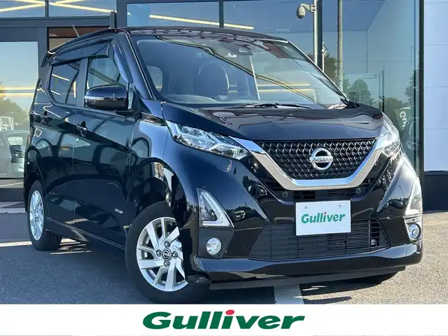 日産 デイズ HWS X プロパイロットED 栃木県 2020(令2)年 5.5万km ブラック プロパイロット/エマージェンシーブレーキ/アラウンドビューモニター/社外ナビ（CN-E320D）/バックカメラ/前後コーナーセンサー/衝突被害軽減システム/横滑り防止/アイドリングストップ/LEDヘッドライト/オートライト/フォグランプ/純正フロアマット/純正AW14インチ/ETC/Bluetooth / CD / TV/スペアキー1本