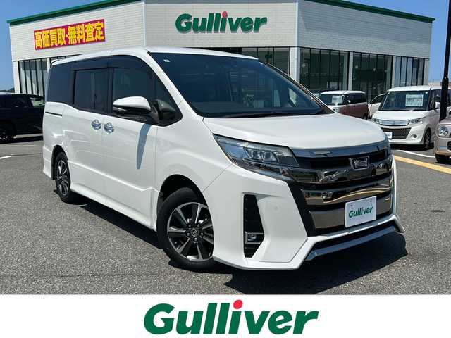 トヨタ ノア Si ダブルバイビーⅡ 鳥取県 2019(令1)年 5.2万km ホワイトパールクリスタルシャイン 純正９インチナビ/フルセグ/DVD/CD/BT/バックカメラ・ビルトインETC/前方ドライブレコーダー/ハーフレザーシート/トヨタセーフティセンス/クルーズコントロール/レーンキープアシスト/両側パワースライドドア/LEDヘッドライト/フォグライト/純正16インチアルミホイール/プッシュエンジンスタート/アイドリングストップ/フロアマット/ドアバイザー/スペアキー