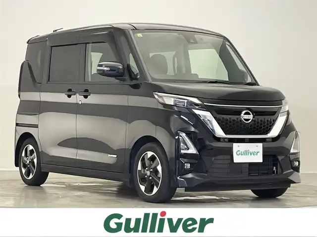 日産 ルークス HWS X プロパイロットED 滋賀県 2020(令2)年 5.6万km ブラック 純正9インチナビ(CD/DVD/USB/フルセグ/Bluetooth)/全方位カメラ/両側電動/ＥＴＣ/ドライブレコーダー/プロパイロット/ＬＥＤヘッドライト/オートライト/オートハイビーム/衝突軽減システム/横滑り防止装置/電子パーキング/オートホールドブレーキ/プッシュスタート/スマートキー