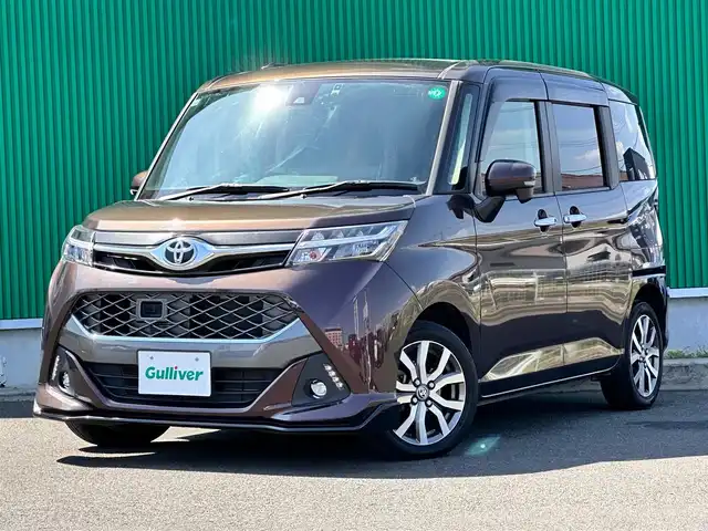 トヨタ タンク カスタムG－T 宮城県 2018(平30)年 2.4万km プラムブラウンパールクリスタルシャイン コンフォートパッケージ/・シートヒーター（運転席/助手席）/・シートバックテーブル（運転席/助手席）/＝＝＝/スマートアシスト2/・衝突回避支援ブレーキ機能/・衝突警報機能（対車両/歩行者）/・車線逸脱警報機能/・誤発進抑制制御機能/・先行車発進お知らせ機能/純正9インチナビ（NSZT-Y68T）/・CD/DVD/・Bluetooth/・フルセグTV/バックカメラ/ビルトインETC2.0/ドライブレコーダー/両側パワースライドドア/革巻きステアリング/クルーズコントロール/ステアリングスイッチ/LEDヘッドランプ/フォグランプ/オートライト/スマートキー＆プッシュスタート/電動格納ミラー/純正15インチAW/純正フロアマット/純正ドアバイザー/Wエアバッグ