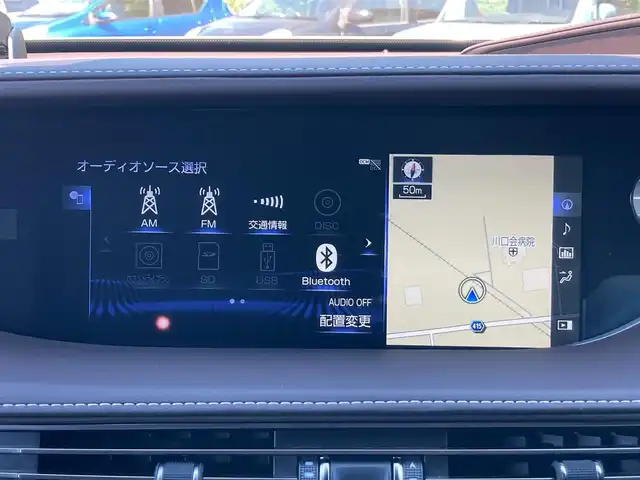 レクサス ＬＳ 500h バージョンL 静岡県 2019(令1)年 7.2万km マンガンラスター Toyota Safety Sense/純正ナビ/　AM FM CD DVD Bluetooth USB AUX/フルセグTV/ビルトインETC2.0/LEDオートヘッドランプ/全席シートヒーター＆シートベンチレーション/レーダークルーズコントロール/デジタルインナーミラー/パワートランクリッド/純正20インチアルミホイール/ヘッドアップディスプレイ/電動リアサンシェード/スマートキー2本＆カードキー1枚/アラウンドビューモニター/ドライブレコーダー/ブラウンレザーシート/全席パワーシート