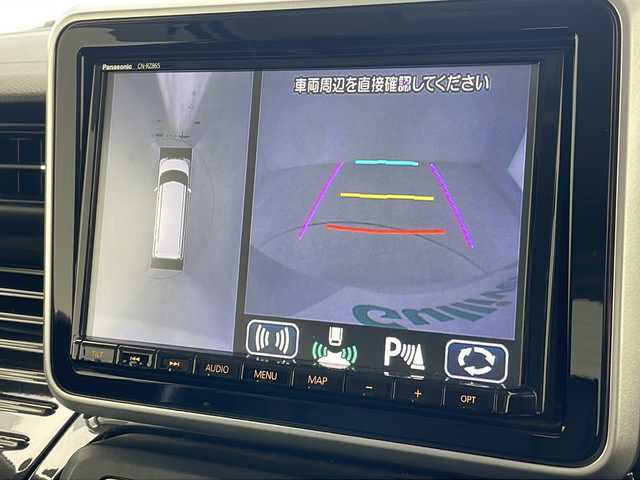スズキ スペーシア カスタム HYBRID XS 沖縄県 2021(令3)年 5.2万km ピュアホワイトP 純正８インチナビ/（Ｂｌｕｅｔｏｏｔｈ　フルセグTV　ＣＤ　ＤＶＤ）/全方位モニター/ドライブレコーダー/クルーズコントロール/両側パワースライドドア/コーナーセンサー/衝突軽減ブレーキ/ヘッドアップディスプレイ/革巻きステアリング/シートヒーター/ハーフレザーシート/純正15インチアルミホイール/LEDヘッドライト/オートライト/ドアバイザー