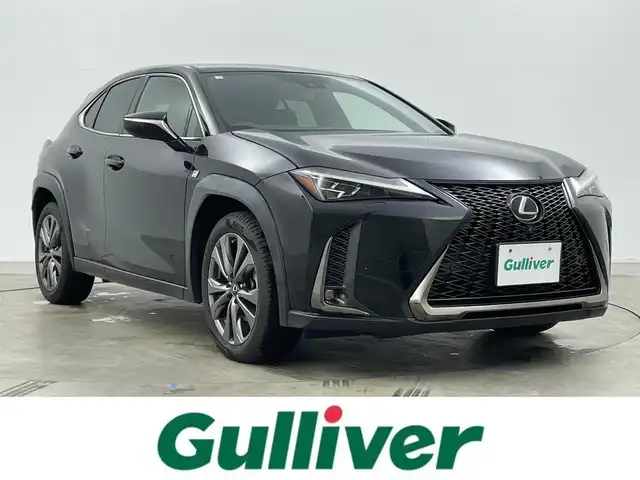 レクサス ＵＸ 200 Fスポーツ 岡山県 2018(平30)年 6万km グラファイトブラックガラスフレーク サンルーフ/純正ナビ/地デジ/Bluetooth/CD/DVD/SD/パノラミックビューモニター/BSM/HUD/黒革シート/シートヒーター /ベンチレーション /ステアリングヒーター/パワーシート/ドラレコ /ビルトインETC2.0/三眼LEDライト/衝突軽減ブレーキ/レーダークルーズコントロール/プッシュスタート /新車保証書/取扱説明書/スペアキー×１/カードキー×１