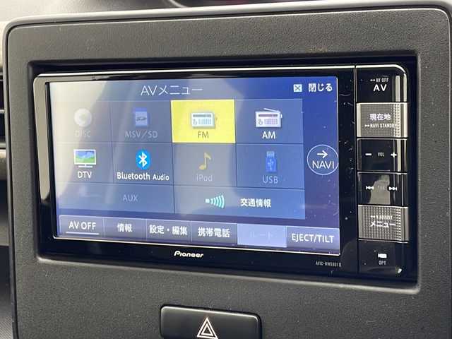 スズキ ワゴンＲ HYBRID FX 沖縄県 2020(令2)年 7.6万km ブルーイッシュブラックパール3 ワンオーナー　/社外ワイドナビ(AVIC-RWS901II)/(フルセグＴＶ　ＤＶＤ再生　Ｂｌｕｅｔｏｏｔｈ接続)/シートヒーター　/アイドリングストップ　/横滑り防止装置　/ヘッドライトレベライザー　/オートライト　/オートエアコン　/キーレス