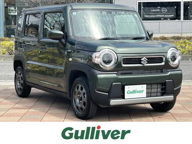 スズキ ハスラー HYBRID G 福島県 2024(令6)年 0.7万km クールカーキPM 4WD/デュアルカメラブレーキサポート/純正メモリナビ/　【フルセグ/CD/DVD/MSV/BT/USB】/ETC/前席シートヒーター/ステアリングスイッチ/レーダークルーズコントロール/レーンキープアシスト/パーキングアシスト/ヒルスタートアシスト/コーナーセンサー/アイドリングストップ/横滑り防止機能/LEDヘッドライト（AUTO機能付き）/　・フォグランプ