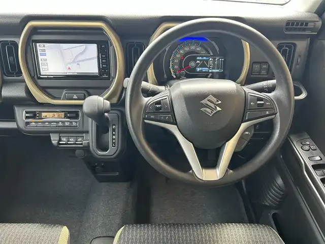 スズキ ハスラー HYBRID G 福島県 2024(令6)年 0.7万km クールカーキPM 4WD/デュアルカメラブレーキサポート/純正メモリナビ/　【フルセグ/CD/DVD/MSV/BT/USB】/ETC/前席シートヒーター/ステアリングスイッチ/レーダークルーズコントロール/レーンキープアシスト/パーキングアシスト/ヒルスタートアシスト/コーナーセンサー/アイドリングストップ/横滑り防止機能/LEDヘッドライト（AUTO機能付き）/　・フォグランプ
