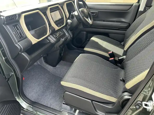 スズキ ハスラー HYBRID G 福島県 2024(令6)年 0.7万km クールカーキPM 4WD/デュアルカメラブレーキサポート/純正メモリナビ/　【フルセグ/CD/DVD/MSV/BT/USB】/ETC/前席シートヒーター/ステアリングスイッチ/レーダークルーズコントロール/レーンキープアシスト/パーキングアシスト/ヒルスタートアシスト/コーナーセンサー/アイドリングストップ/横滑り防止機能/LEDヘッドライト（AUTO機能付き）/　・フォグランプ
