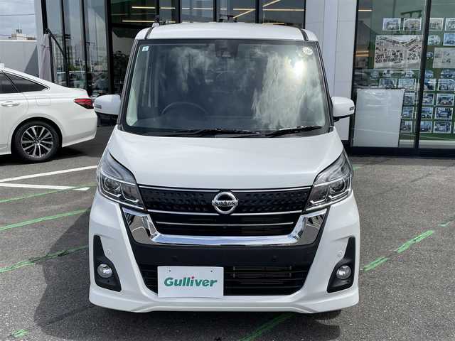 日産 デイズ ルークス ハイウェイスターX 長崎県 2019(平31)年 1.8万km ホワイトパール 全方位カメラ/社外ナビ/（ワンセグ・BT・FMAM・CD)/エマージェンシーブレーキ/レーンキープアシスト/ETC/左パワースライドドア/スマートキー/スペアキー/前後ドライブレコーダー/コーナーセンサー/オートライト/LEDヘッドライト/オートハイビーム/アイドリングストップ
