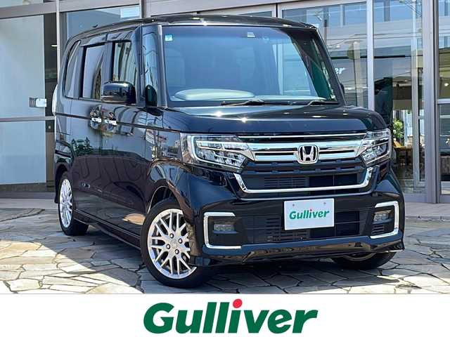 ホンダ Ｎ ＢＯＸ カスタム L ターボ 静岡県 2021(令3)年 3.5万km クリスタルブラックパール ホンダセンシング/・衝突軽減ブレーキ/・アクティブクルーズコントロール/・レーンキープアシスト/・ロードサインアシスト/・コーナーセンサー/純正8インチインターナビ/・フルセグTV/・CD/DVD/Bluetooth/・バックカメラ/・LEDオートライト/・ハーフレザーシート/・シートヒーター/・パドルシフト/・ビルトインETC/・純正ドラレコ前後