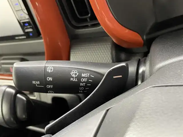 スズキ ハスラー HYBRID G ターボ 熊本県 2020(令2)年 3.6万km バーミリオンオレンジ/ガンメタリック2トーン ワンオーナー　/社外ナビMDV-D407BTW（ＣＤ・ＤＶＤ・フルセグ・ＢＴ・ＳＤ）/前席シートヒーター　/スズキセーフティサポート/・衝突軽減ブレーキデュアルカメラブレーキ/・アダブティブクルーズコントロール/・レーンキープアシスト/・標識認識機能/・踏み間違い防止/・オートマチックハイビーム/横滑り防止/アイドリングストップ/後ろのみコーナーセンサー/パドルシフト/社外フロアマット/オートライト/スマートキー/プッシュスタート/スペアキー1本/保証書/取扱説明書