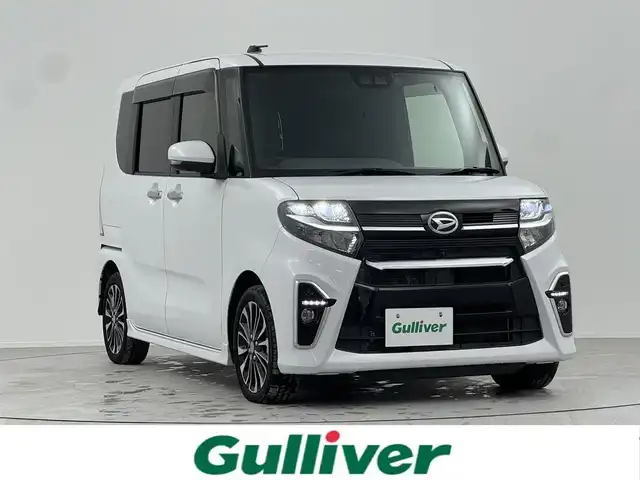 ダイハツ タント カスタム RS セレクション 熊本県 2020(令2)年 3.4万km シャイニングホワイトパール 禁煙車/衝突被害軽減ブレーキ/純正9型ナビTV/（NSZN-Y70DS/CD/DVD/Bluetooth/フルセグTV)/純正ドライブレコーダー/純正ビルトインETC/純正セキュリティアラーム/純正LEDオートライト/純正LEDフォグ/純正15インチアルミ/純正エアロ/純正ルーフエンドスポイラー/純正フロアマット/アダプティブクルーズコントロール/レーンディパーチャーアラート/クリアランスソナー/オートエアコン/オート電動格納ミラー/前席シートヒーター/ハーフレザーシート/本革巻ハンドル/スマートキー/プッシュエンジンスタート/スペアキー/新車時保証書/取扱い説明書