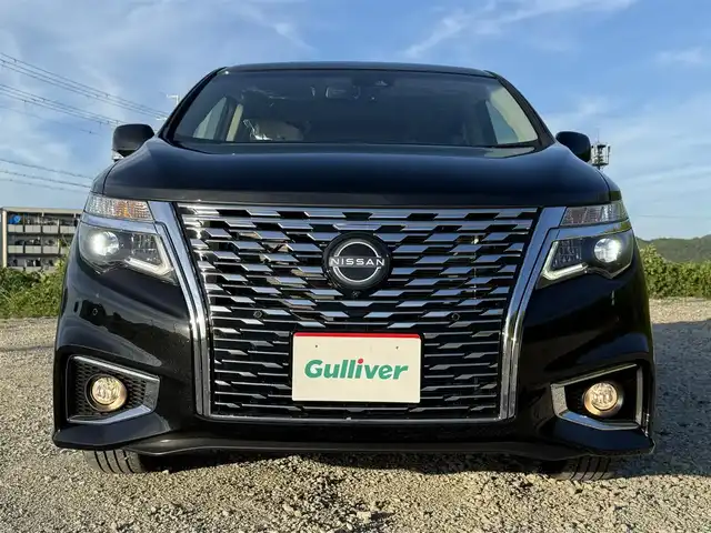 日産 エルグランド 250ハイウェイスターS 兵庫県 2025(令7)年 0.1千km 黒 登録済み未使用車/純正アルミホイール/LEDヘッドライト/オートライト/コーナーセンサー/エマージェンシーブレーキ/ステアリングリモコン/プロパイロット/アラウンドビューモニタ-/BSM/レーダークルコン/レーンキープ/オートハイビーム/両側パワースライドドア/パワーバックドア/ハーフレザーシート/Ｗエアコン