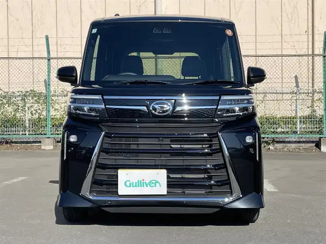 ダイハツ タント カスタム X 東京都 2025(令7)年 0.3万km ブラックマイカメタリック 純正９型スマホ連携ＤＡ＆フルセグ　/・AppleCarPlay/AndroidAuto /・Bluetooth/両側パワースライドア /LEDヘッドライト /ecoIDLE /スマートアシスト　/・衝突回避支援ブレーキ/・衝突警報機能/・ブレーキ制御付誤発進抑制機能/・車線逸脱抑制機能/・ふらつき警報/・標識認識機能/電動パーキングブレーキ　/コーナーセンサー /キーフリーシステム/保証書＆取説