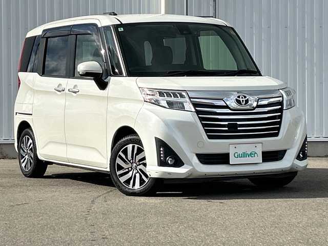 トヨタ ルーミー カスタムG S 愛媛県 2018(平30)年 6万km パールホワイトⅢ 純正ナビ/Bluetooth/CD/DVD/フルセグ/SD/ドライブレコーダー前後/ETC2.0/クルーズコントロール/バックカメラ/全席シートヒーター/両側パワースライドドア/純正フロアマット/フォグランプ/コーナーセンサー/オートLEDヘッドライト/レーンキープアシスト/純正14インチAW