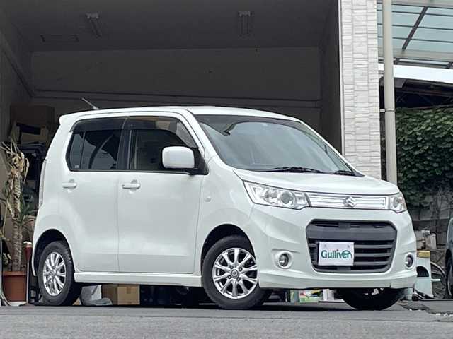 スズキ ワゴンＲ スティングレー X 大分県 2013(平25)年 8.4万km パールホワイト 社外ナビ/フルセグTV/Bluetooth/DVD/社外ETC/純正フロアマット/オートライト/スマートキー